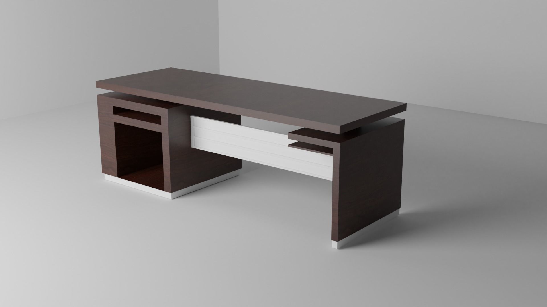 Simple table asset 3D model_1