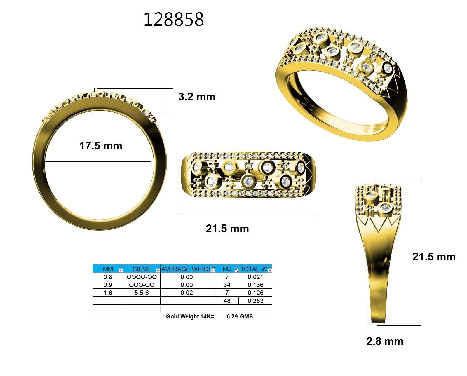 Ring - 128858 3D print model_12