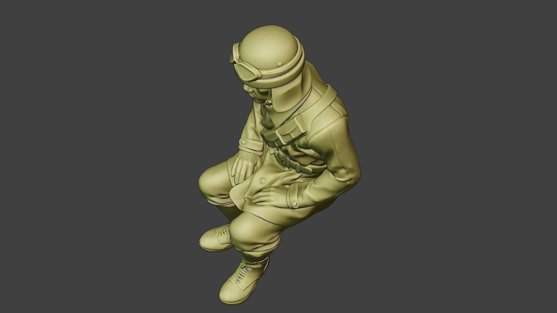 Italian Tank Crew Unit ww2 Sit2 ITCU1 3D print model_15