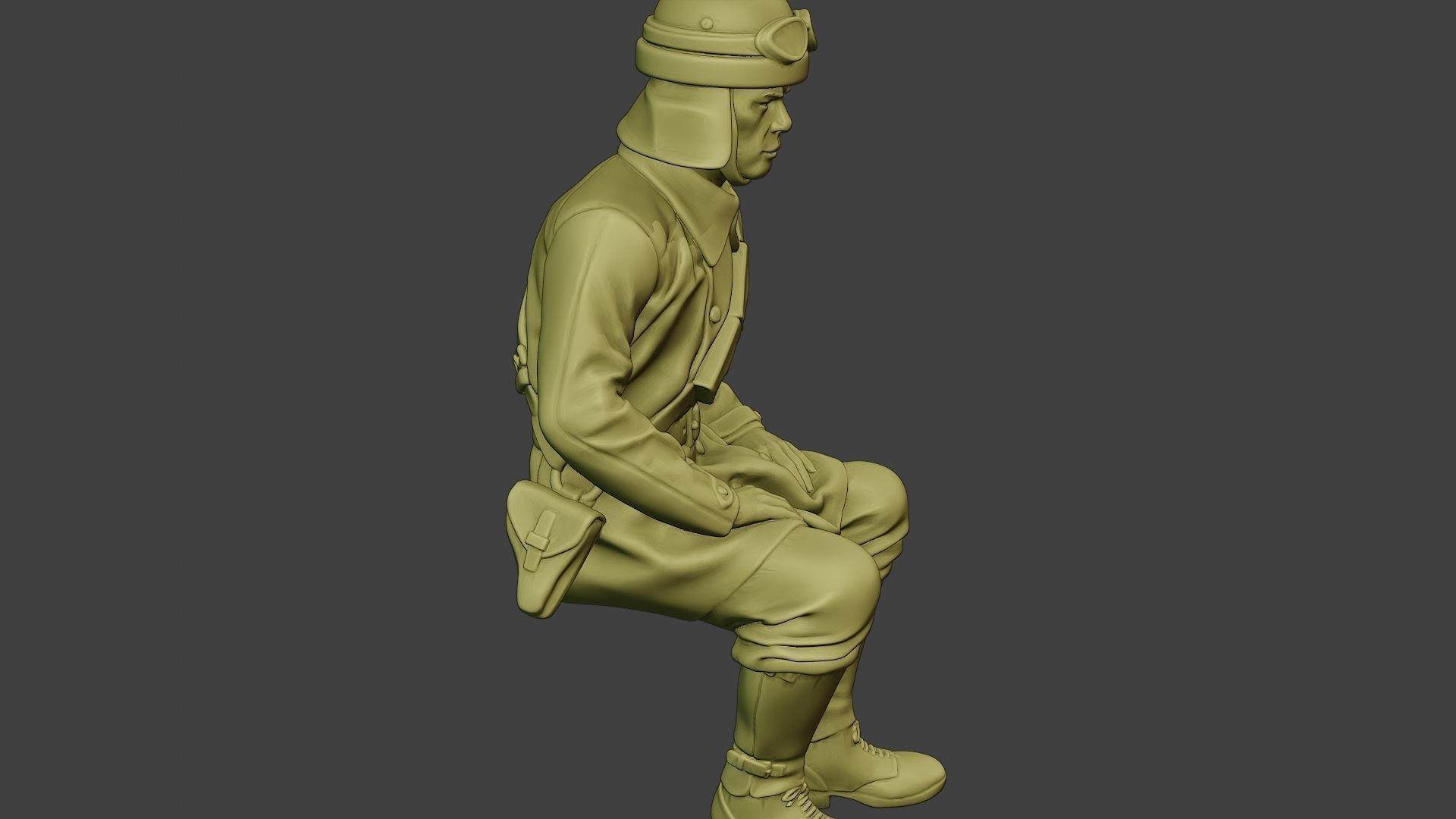 Italian Tank Crew Unit ww2 Sit2 ITCU1 3D print model_30