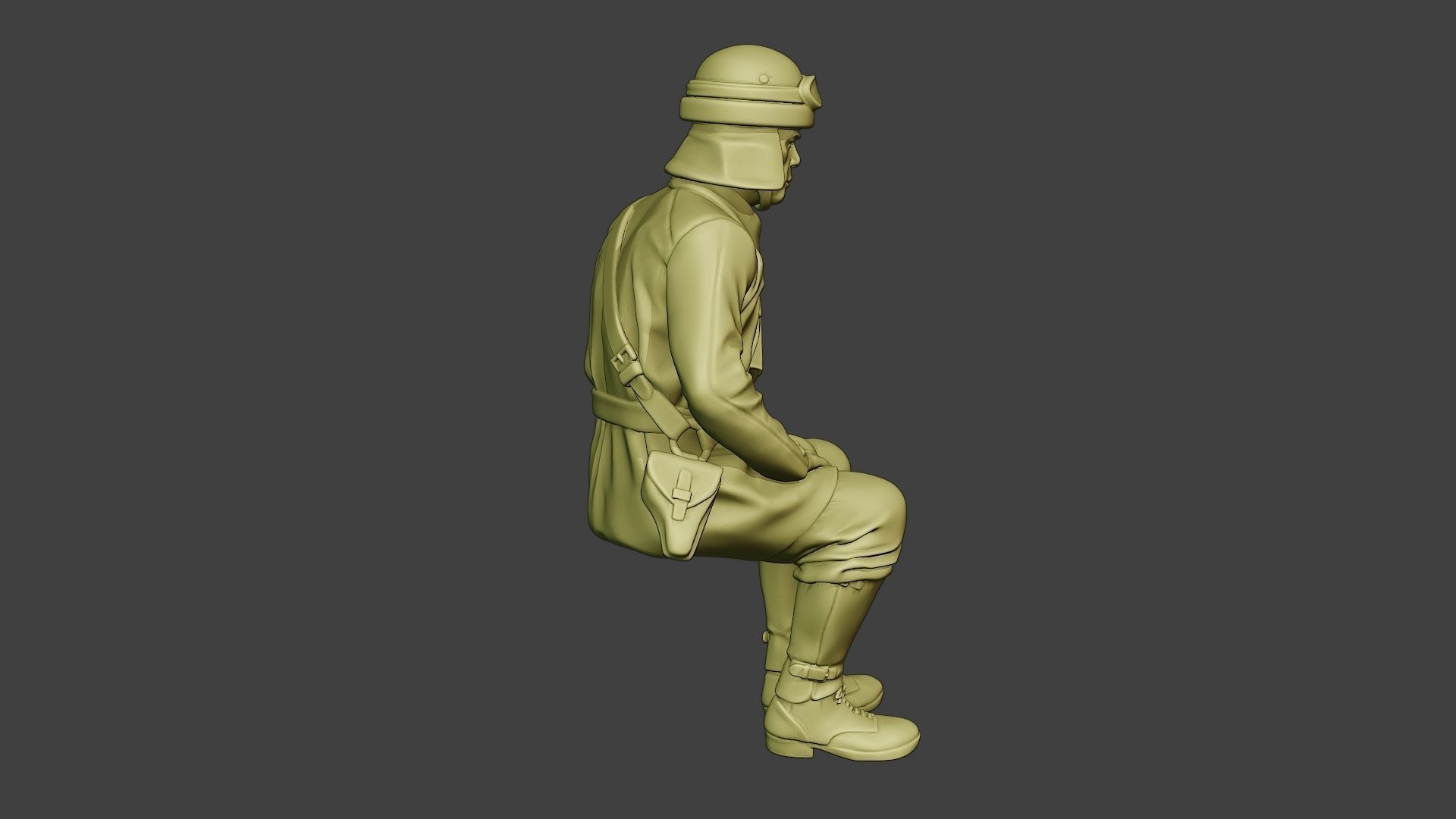 Italian Tank Crew Unit ww2 Sit2 ITCU1 3D print model_8