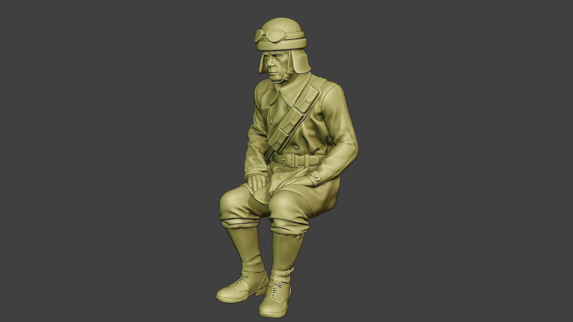 Italian Tank Crew Unit ww2 Sit2 ITCU1 3D print model_2