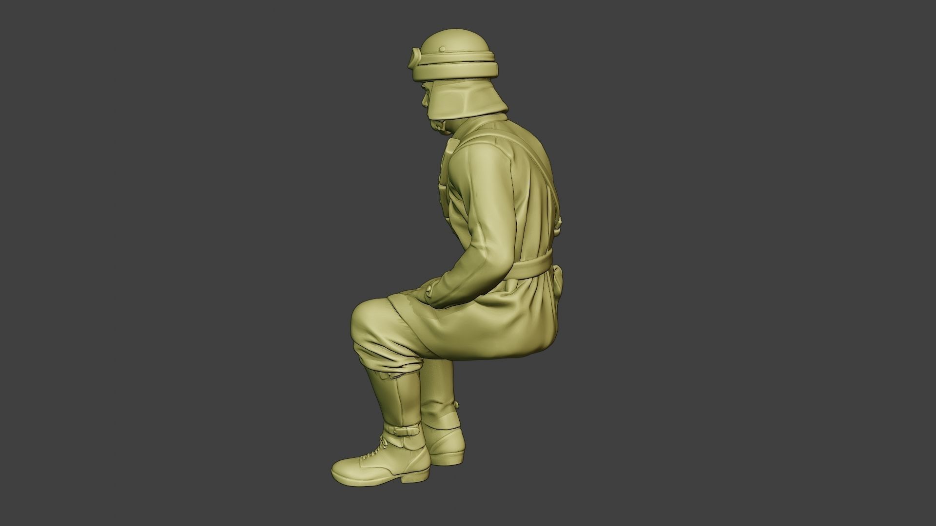 Italian Tank Crew Unit ww2 Sit2 ITCU1 3D print model_4