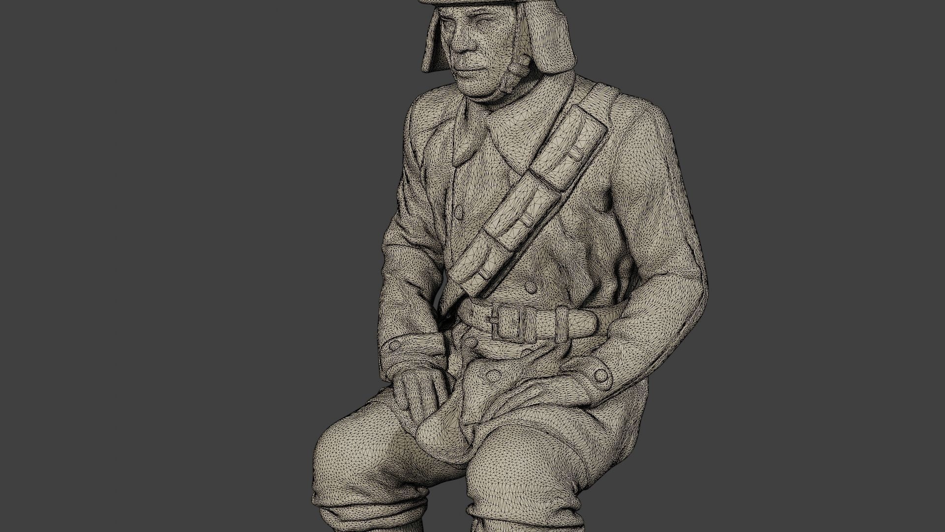 Italian Tank Crew Unit ww2 Sit2 ITCU1 3D print model_12
