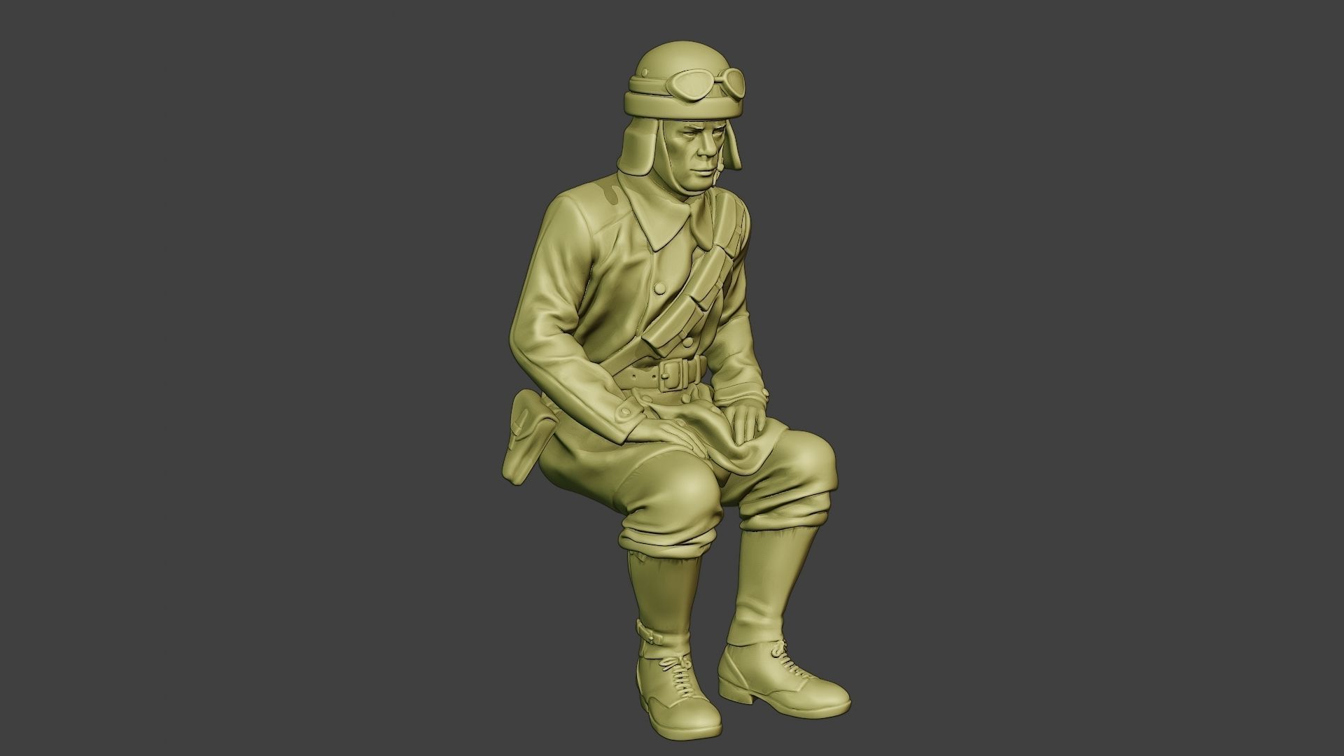 Italian Tank Crew Unit ww2 Sit2 ITCU1 3D print model_10