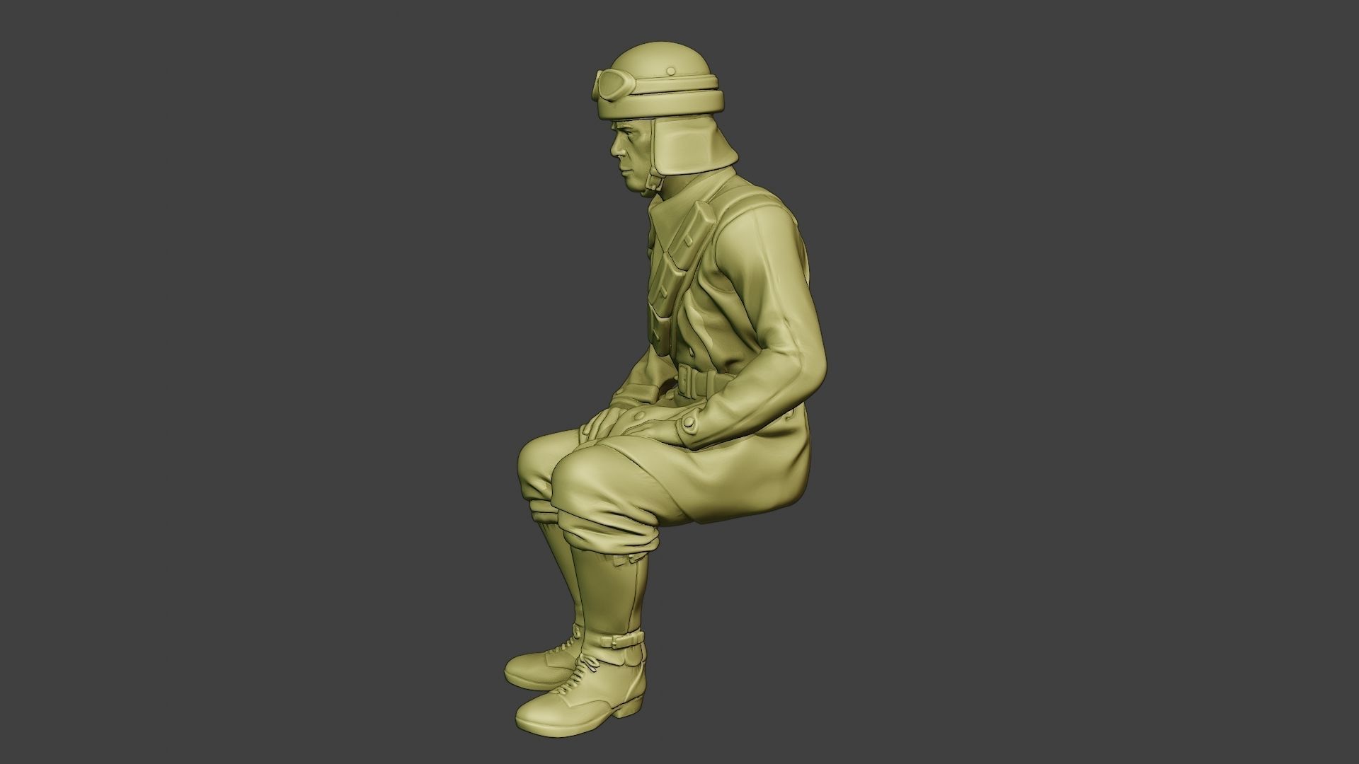 Italian Tank Crew Unit ww2 Sit2 ITCU1 3D print model_3