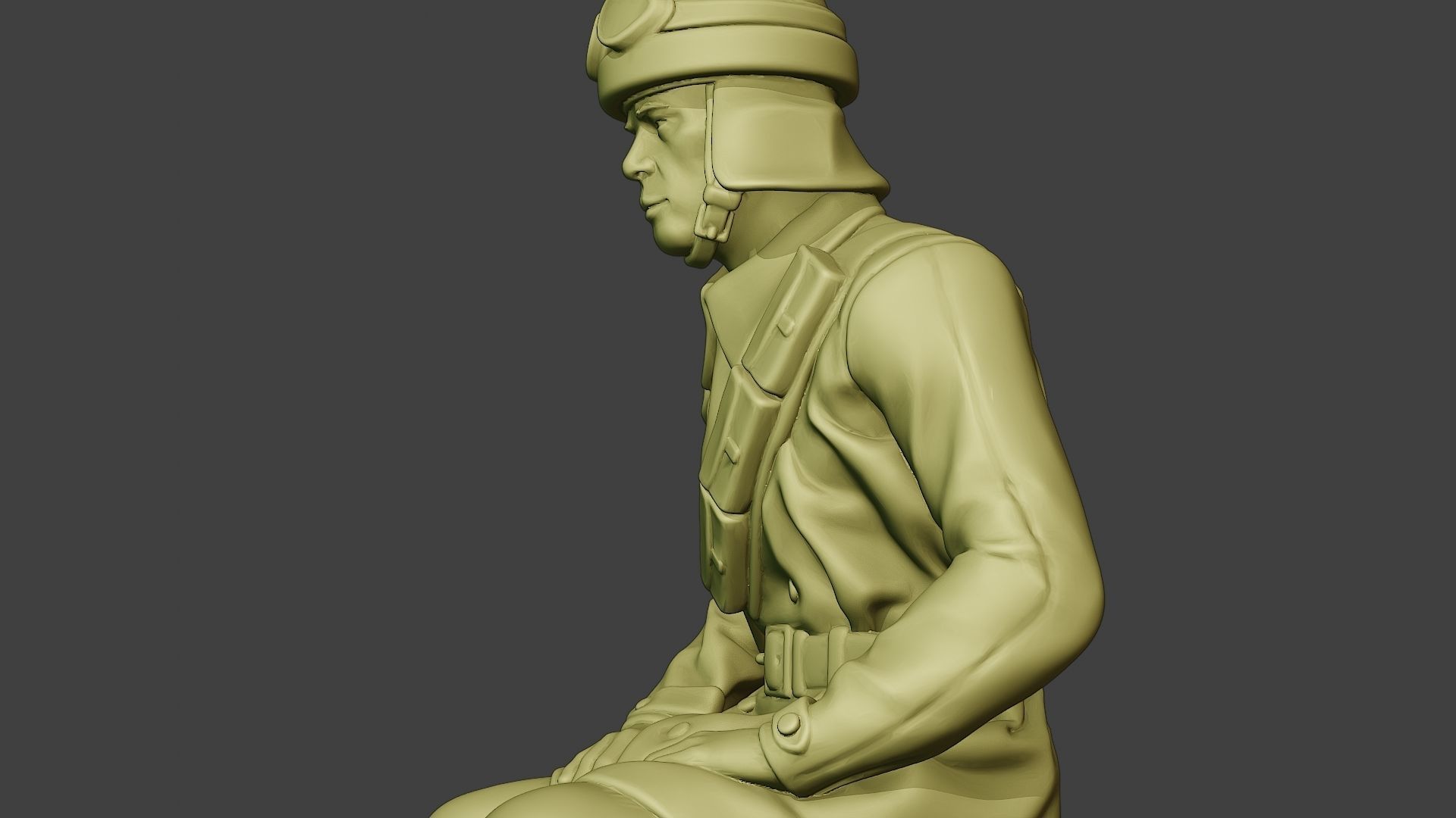 Italian Tank Crew Unit ww2 Sit2 ITCU1 3D print model_17
