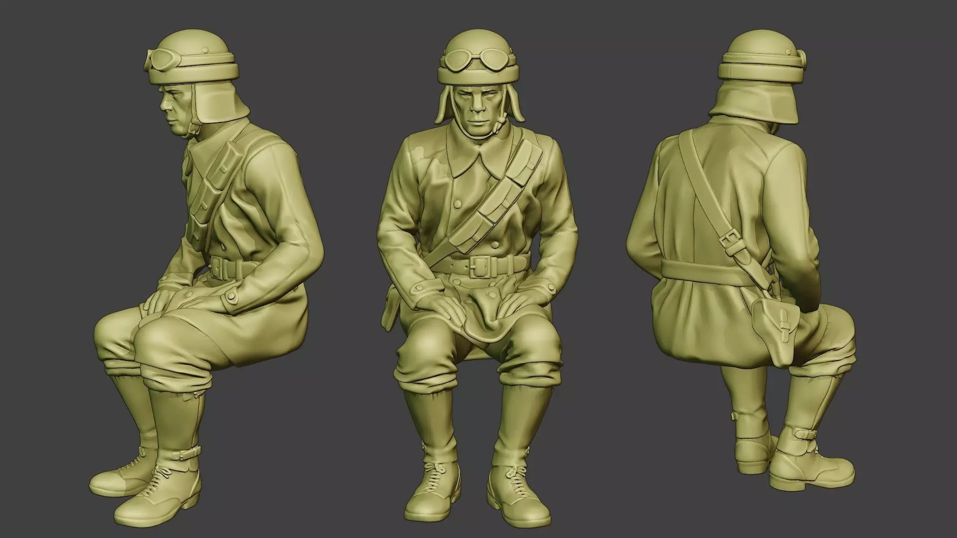 Italian Tank Crew Unit ww2 Sit2 ITCU1 3D print model_0