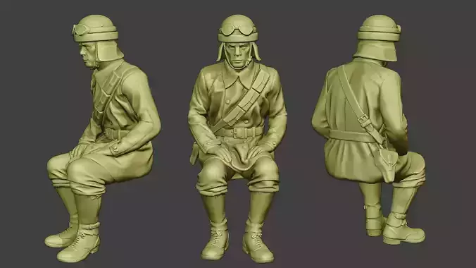 Italian Tank Crew Unit ww2 Sit2 ITCU1 3D print model