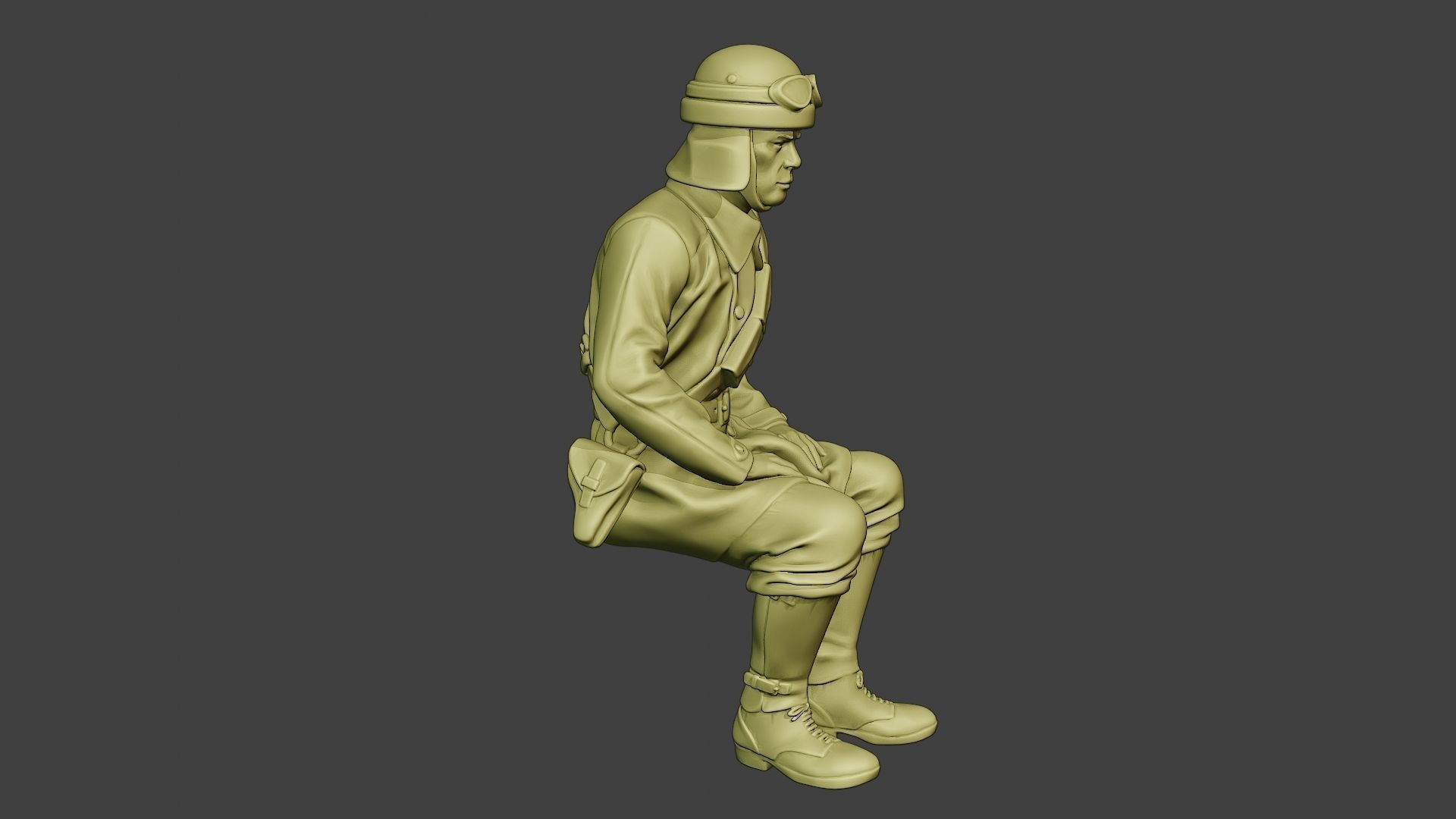 Italian Tank Crew Unit ww2 Sit2 ITCU1 3D print model_9