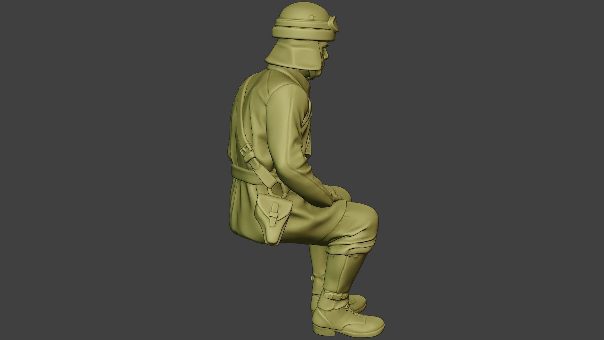 Italian Tank Crew Unit ww2 Sit2 ITCU1 3D print model_31