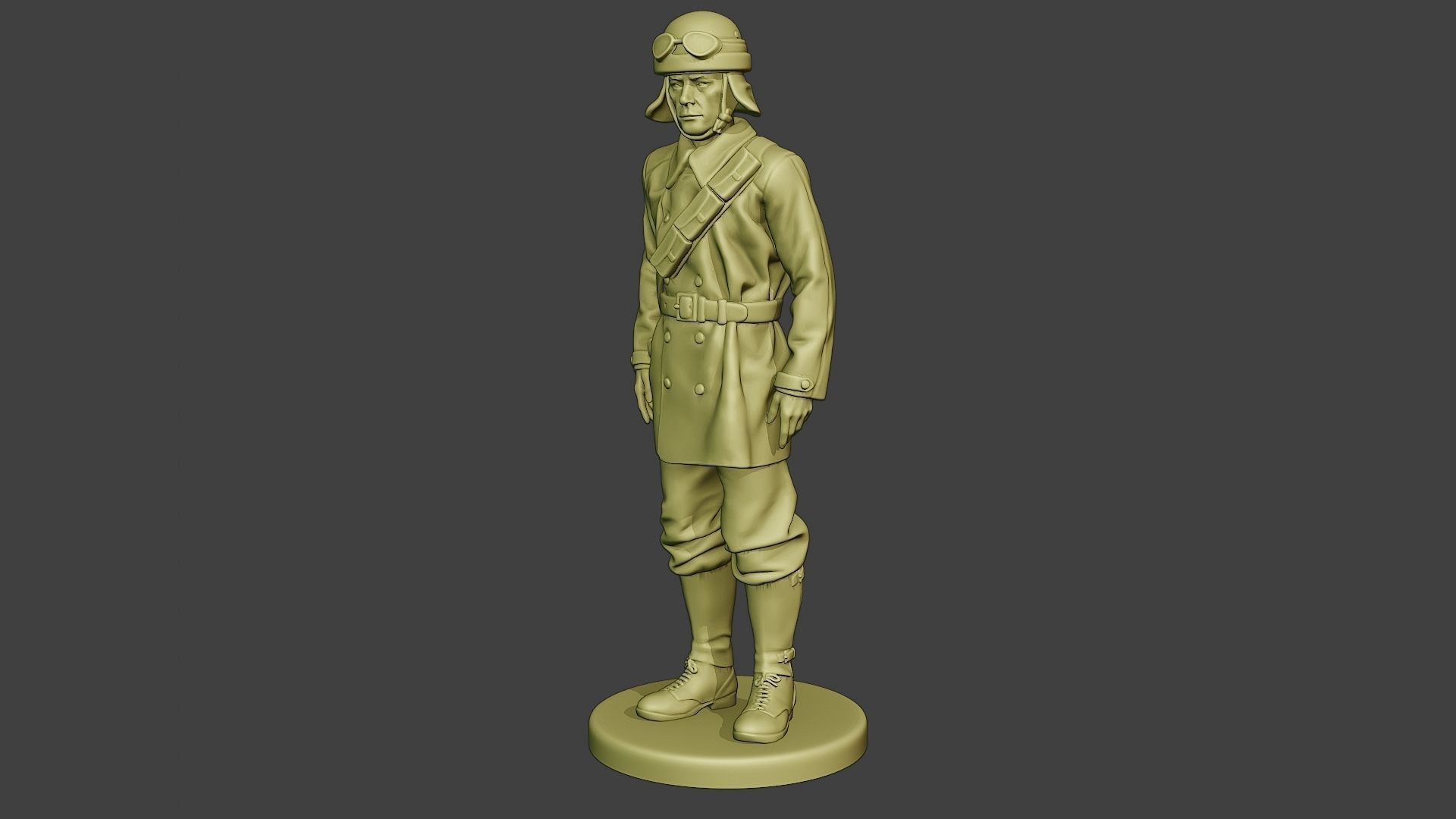 Italian Tank Crew Unit ww2 Stand2 ITCU1 3D print model_2