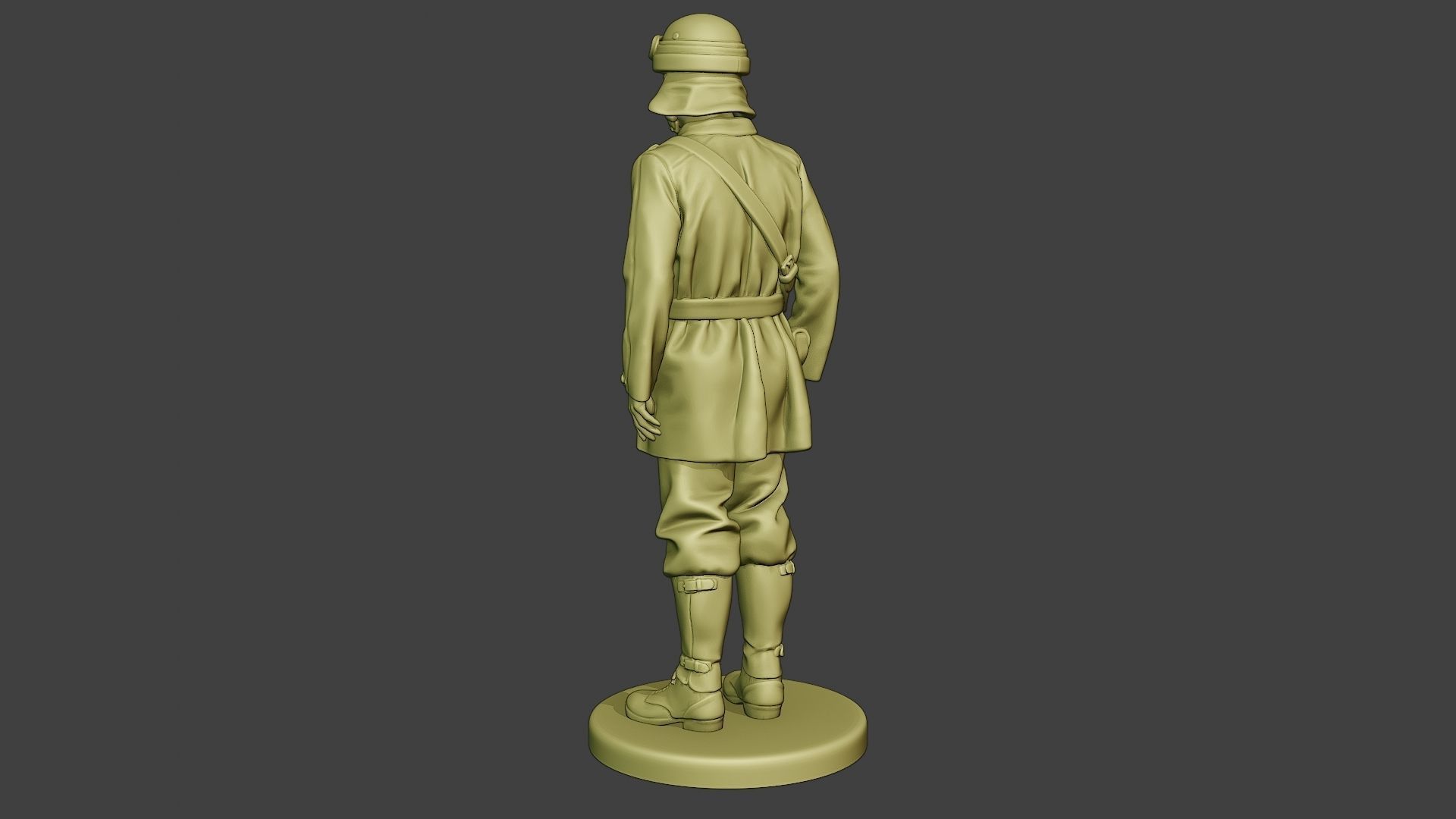 Italian Tank Crew Unit ww2 Stand2 ITCU1 3D print model_5