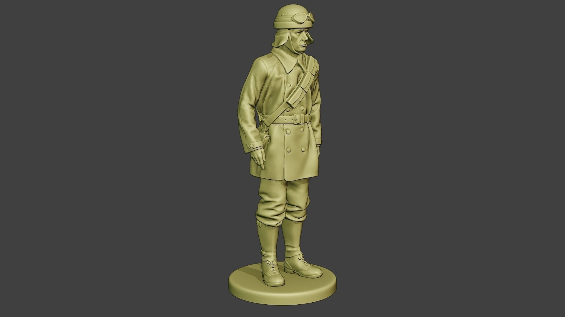 Italian Tank Crew Unit ww2 Stand2 ITCU1 3D print model_10