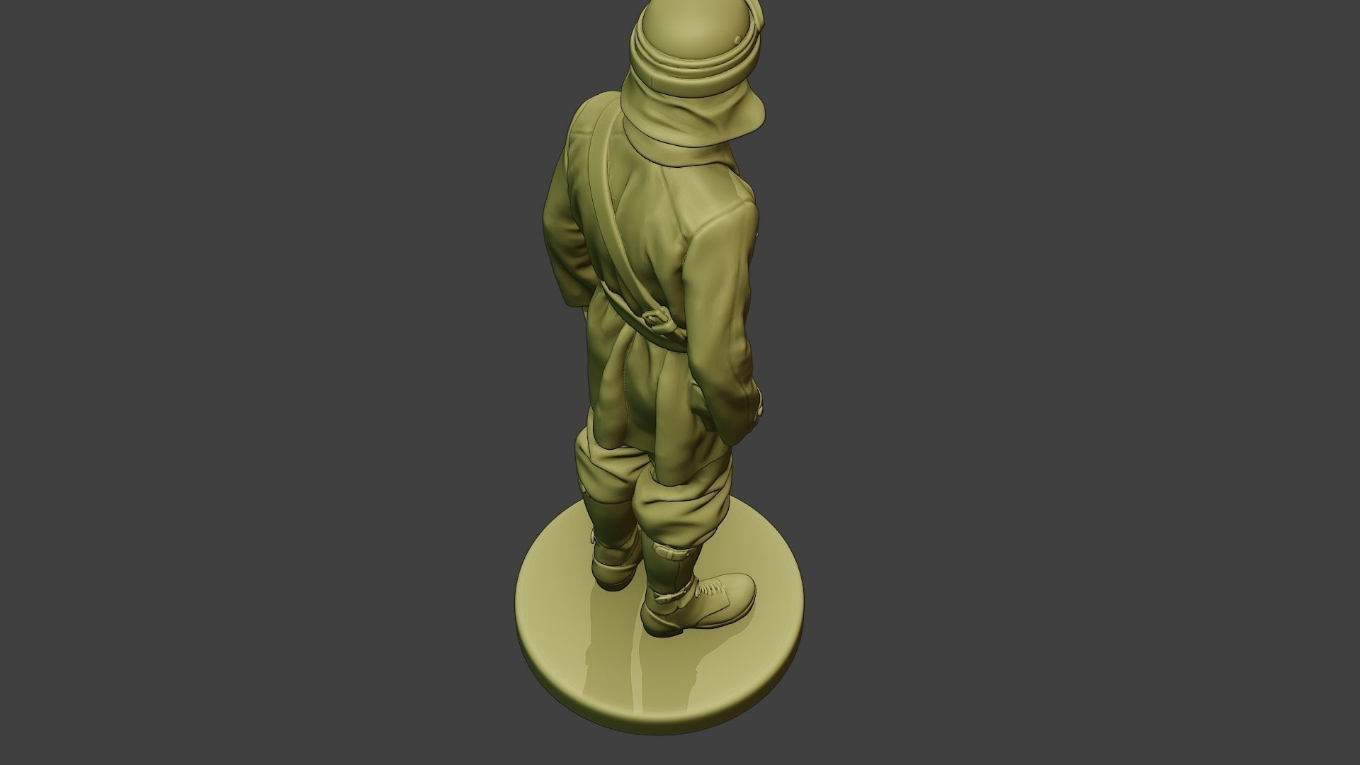 Italian Tank Crew Unit ww2 Stand2 ITCU1 3D print model_22