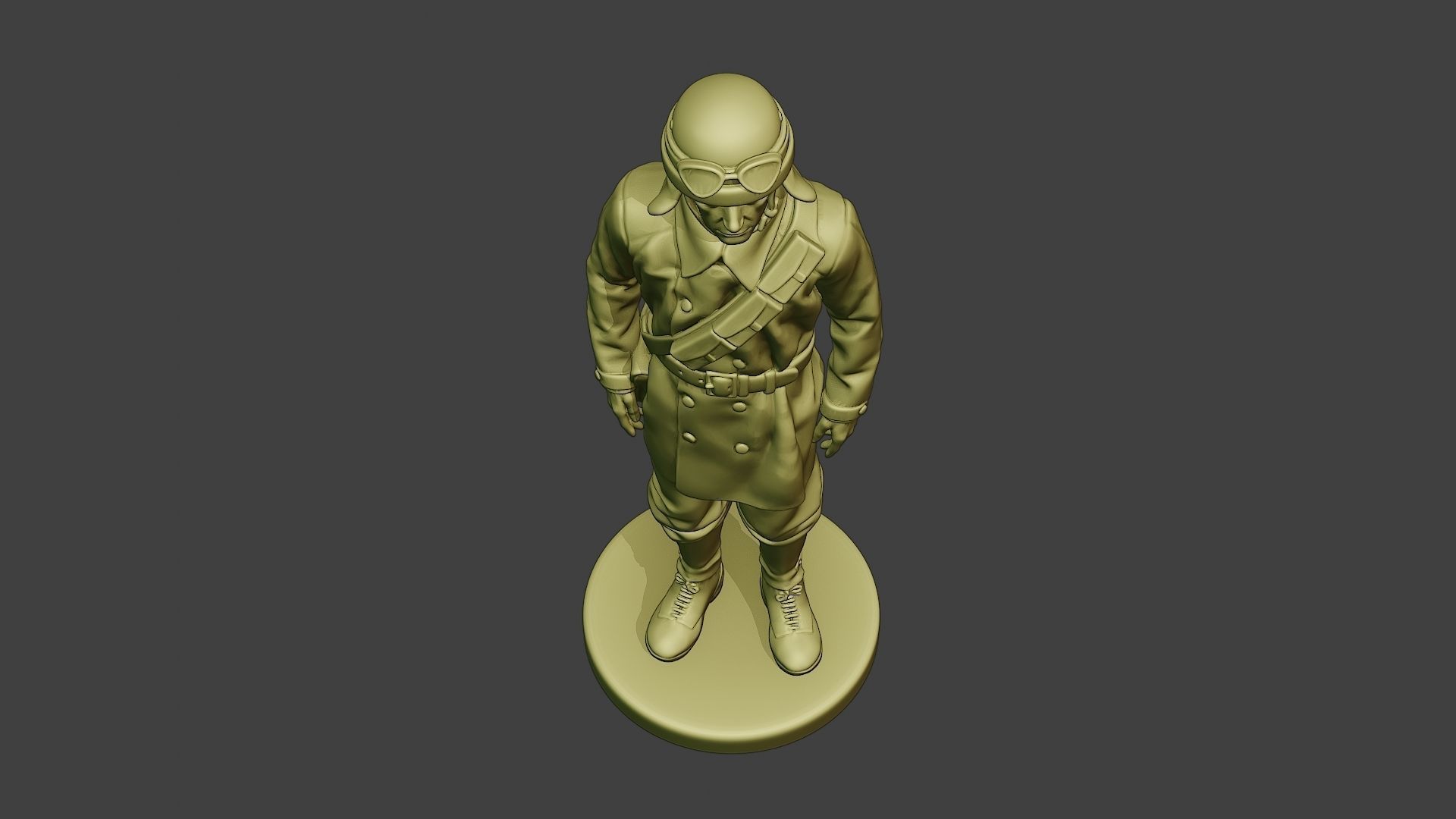 Italian Tank Crew Unit ww2 Stand2 ITCU1 3D print model_14