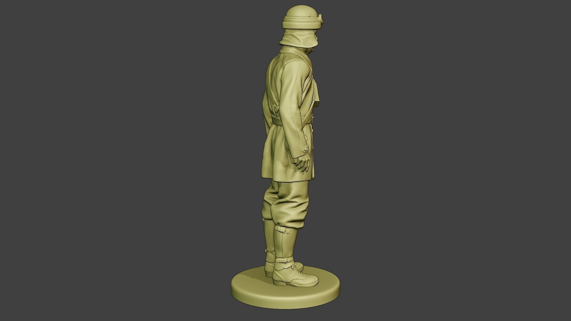 Italian Tank Crew Unit ww2 Stand2 ITCU1 3D print model_8