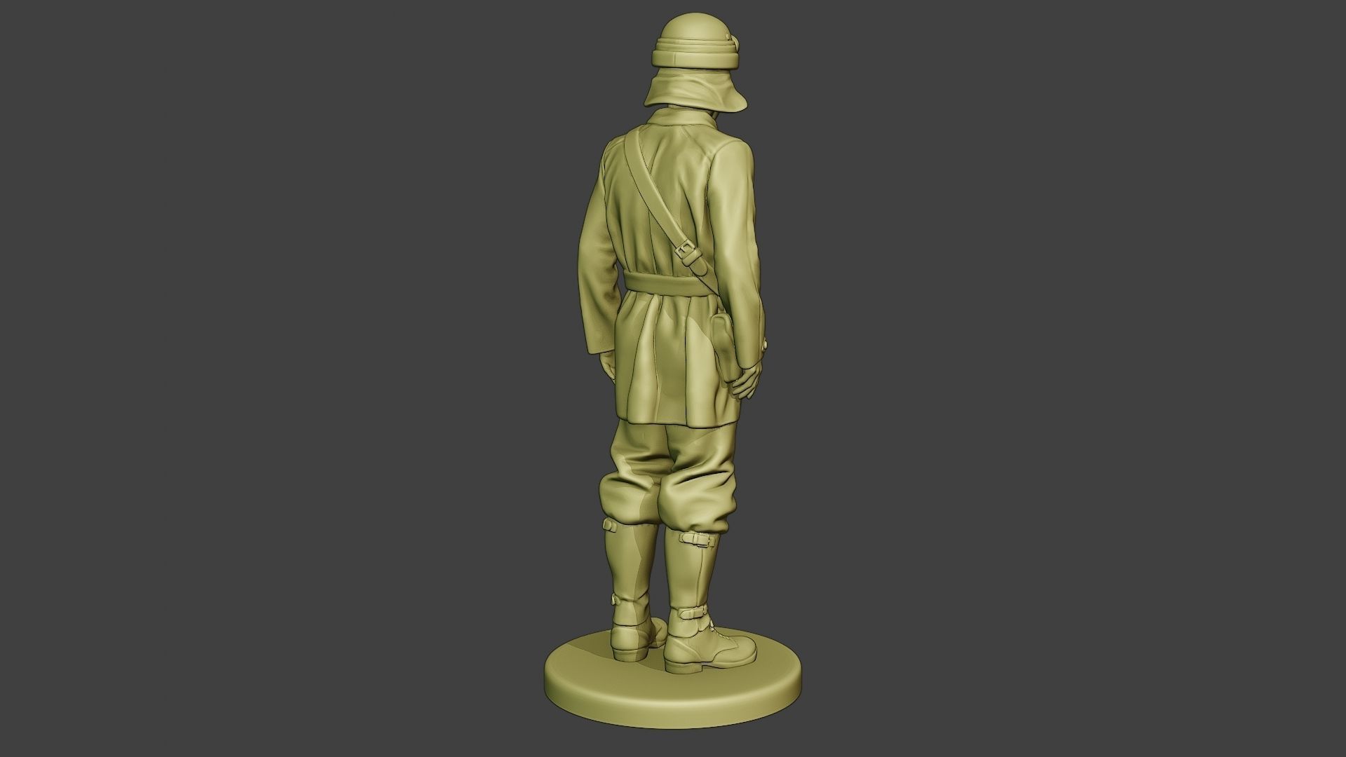 Italian Tank Crew Unit ww2 Stand2 ITCU1 3D print model_7