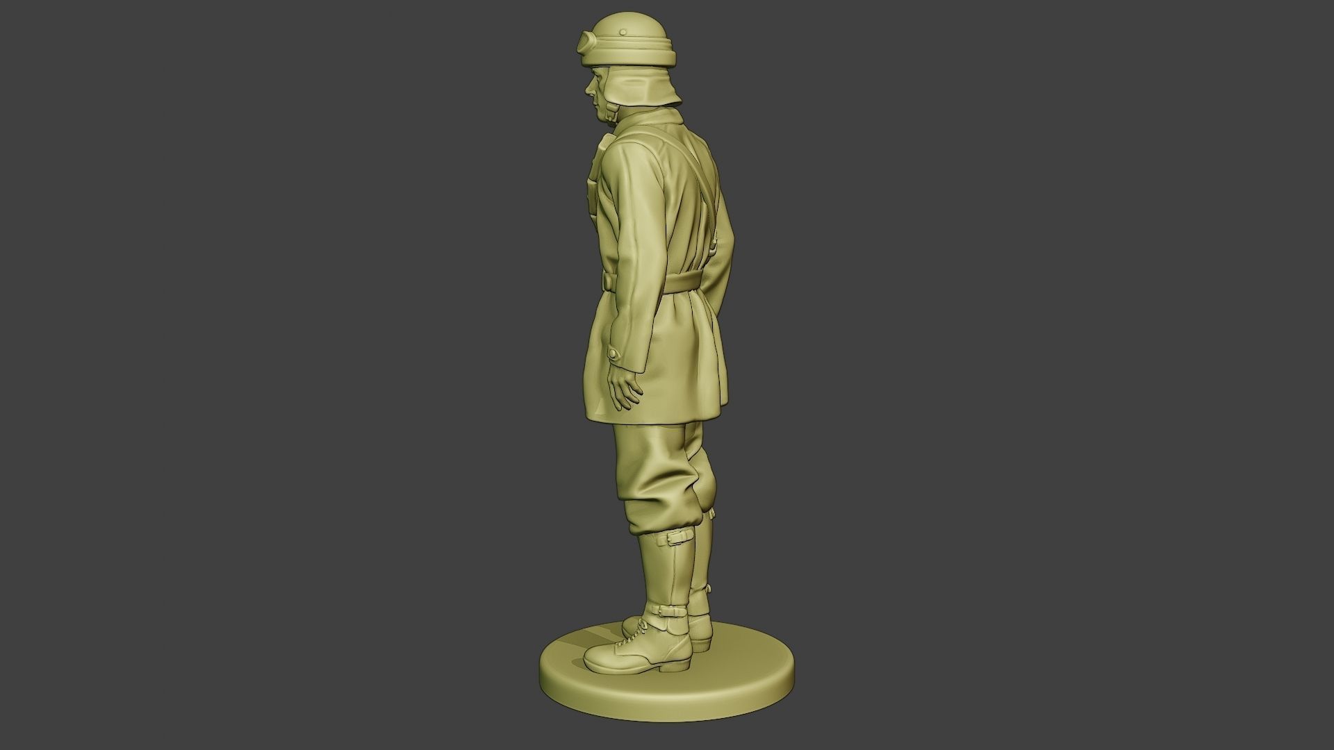 Italian Tank Crew Unit ww2 Stand2 ITCU1 3D print model_4