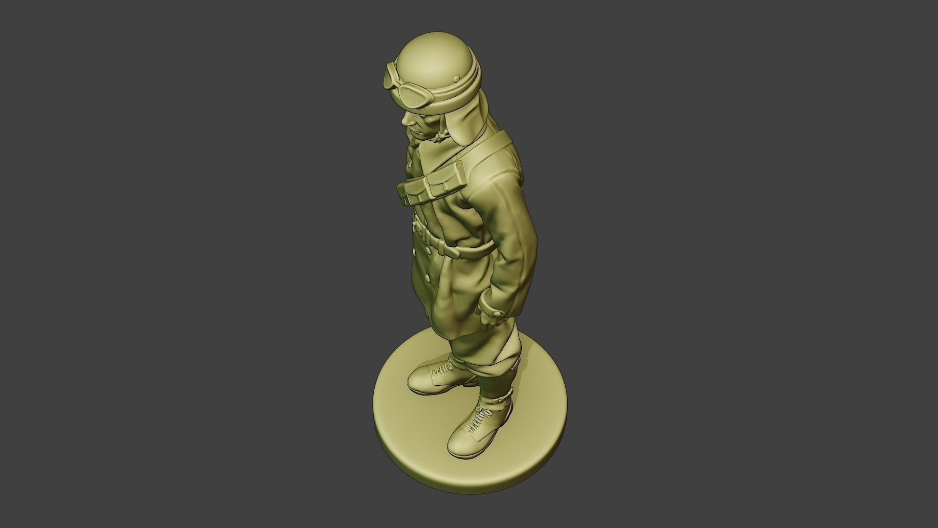 Italian Tank Crew Unit ww2 Stand2 ITCU1 3D print model_15