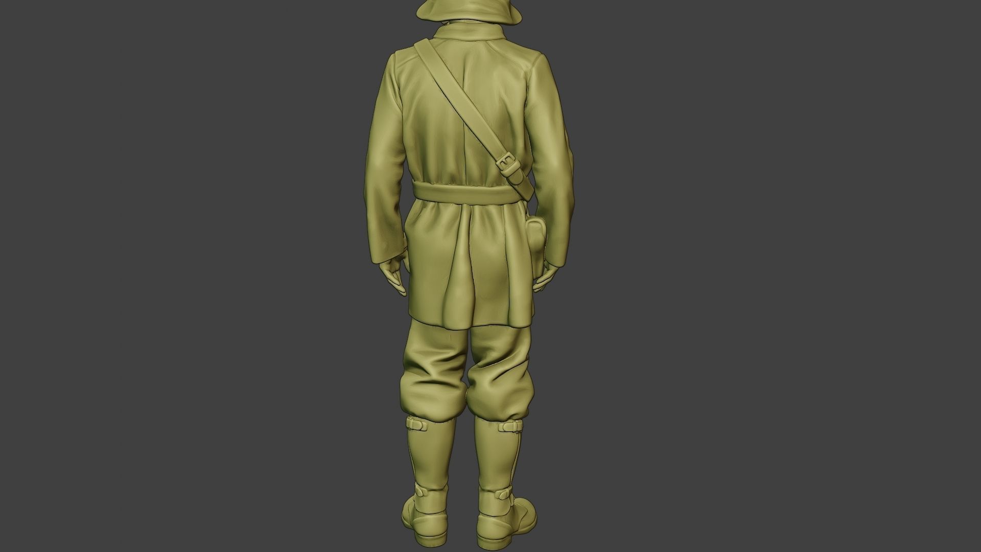 Italian Tank Crew Unit ww2 Stand2 ITCU1 3D print model_25