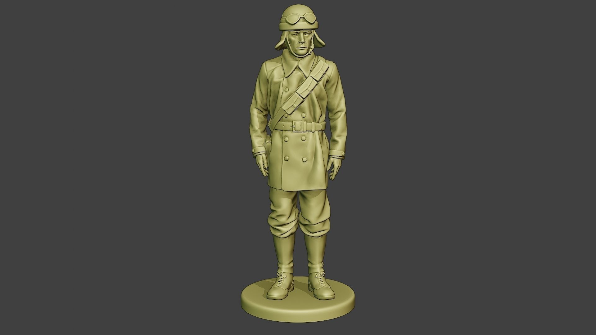 Italian Tank Crew Unit ww2 Stand2 ITCU1 3D print model_11