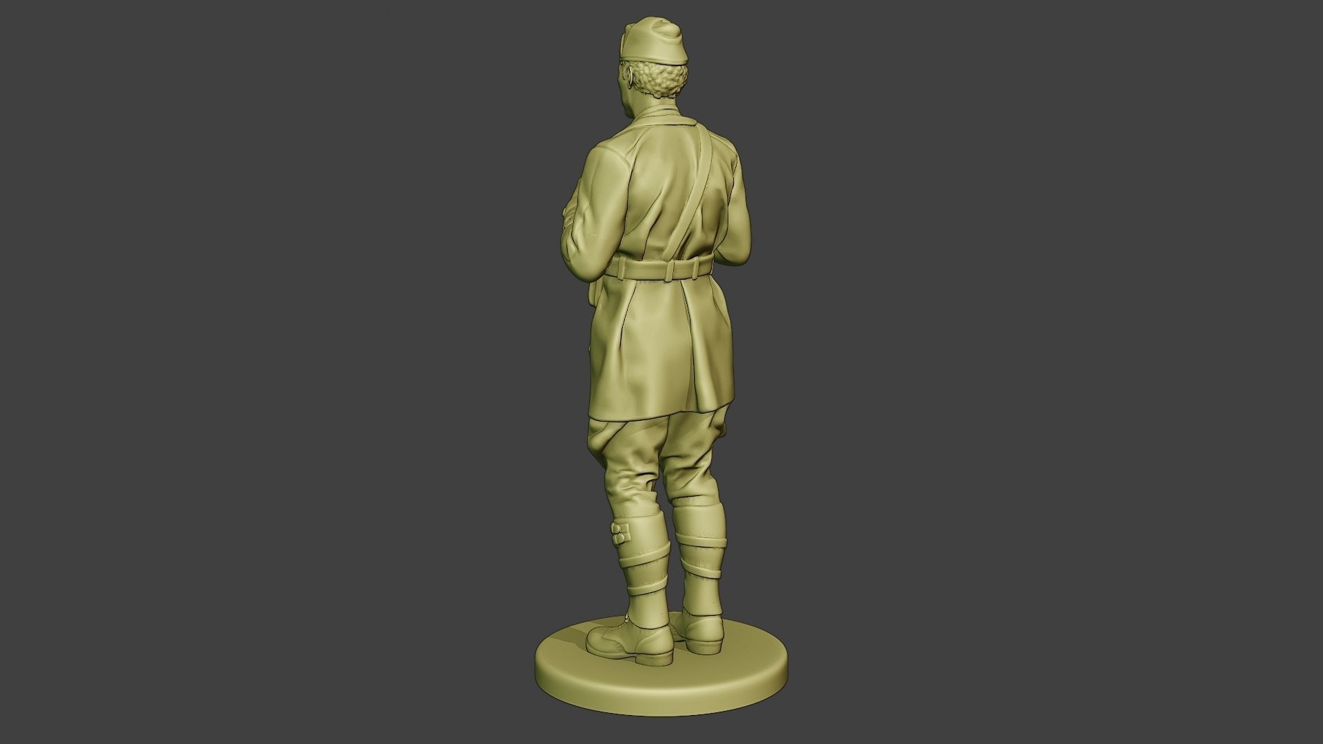 Italian Tank Crew Unit ww2 Action2 ITCU1 3D print model_5