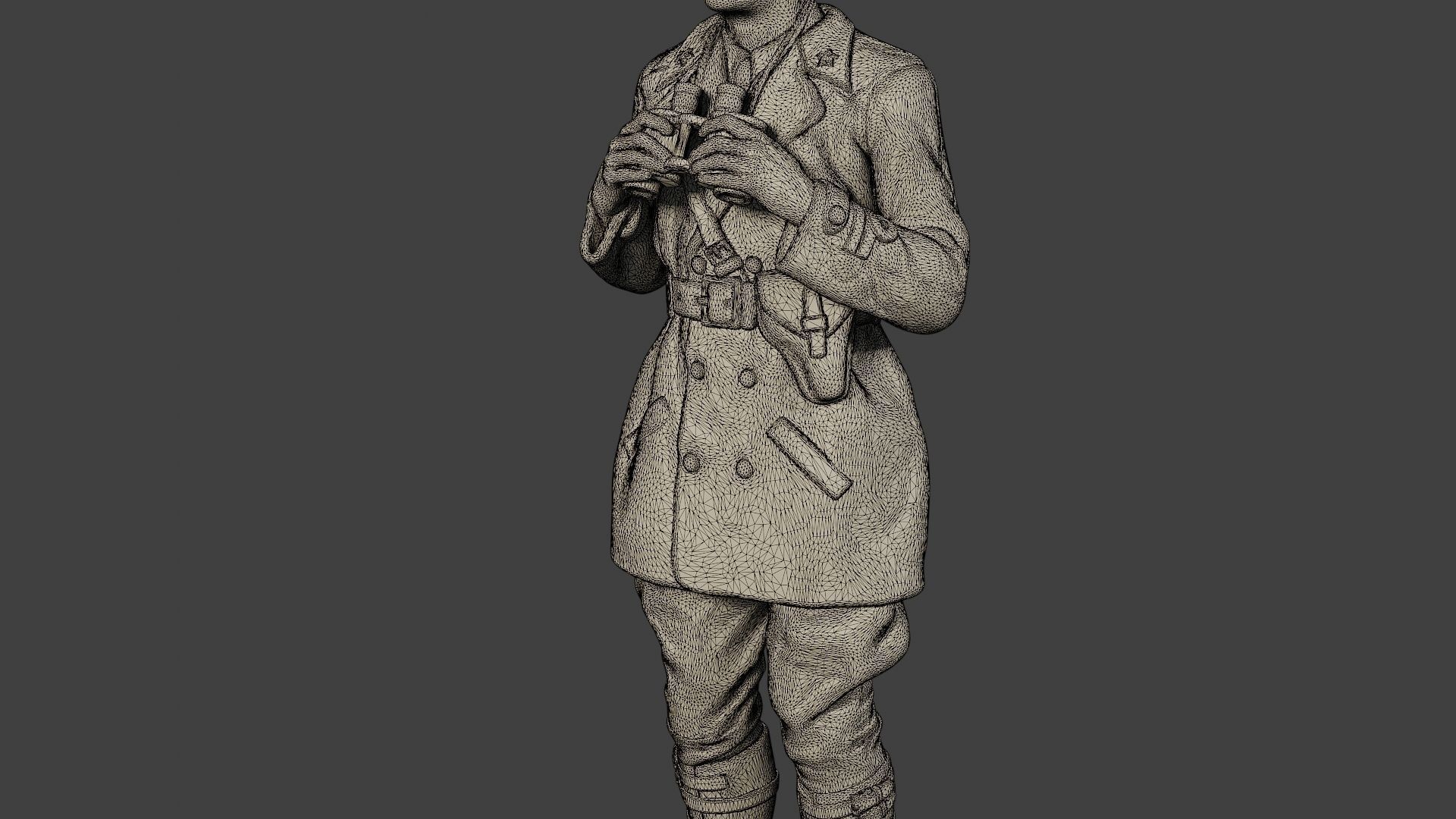 Italian Tank Crew Unit ww2 Action2 ITCU1 3D print model_12