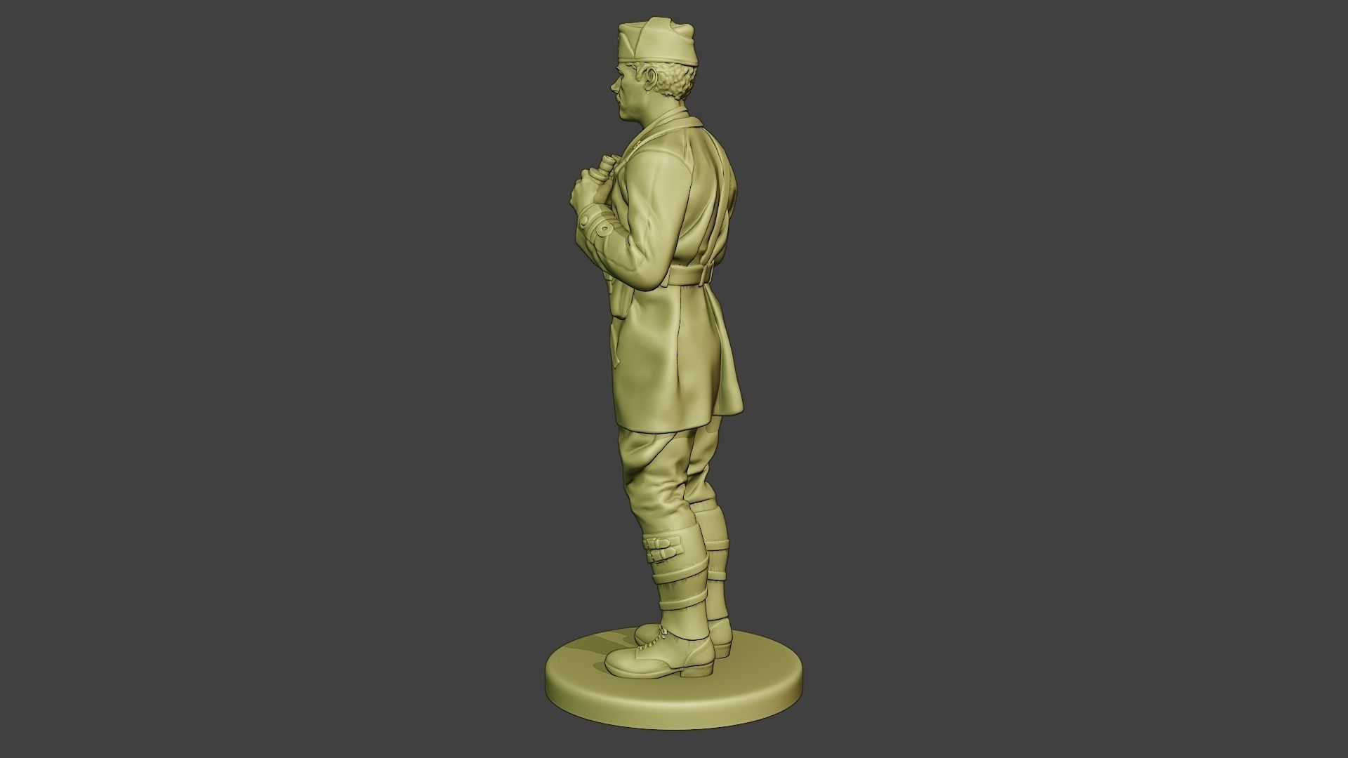 Italian Tank Crew Unit ww2 Action2 ITCU1 3D print model_4