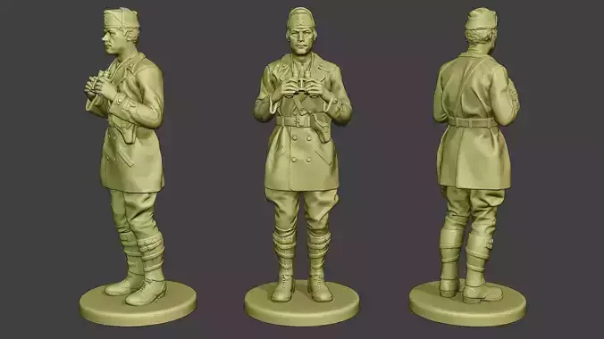Italian Tank Crew Unit ww2 Action2 ITCU1 3D print model