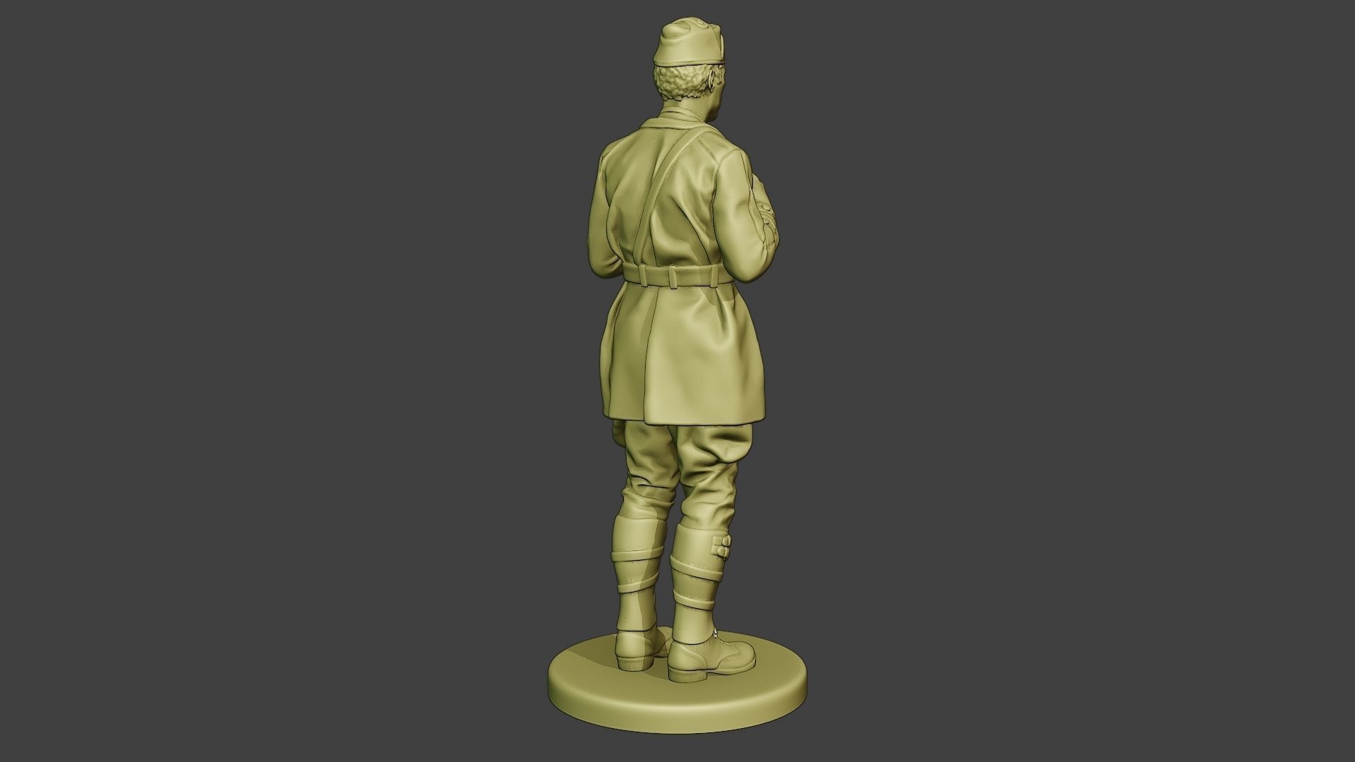 Italian Tank Crew Unit ww2 Action2 ITCU1 3D print model_7