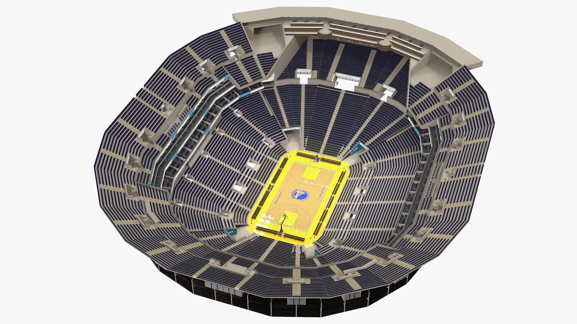 Chase Center Basketball Indoor Arena 3D model_1