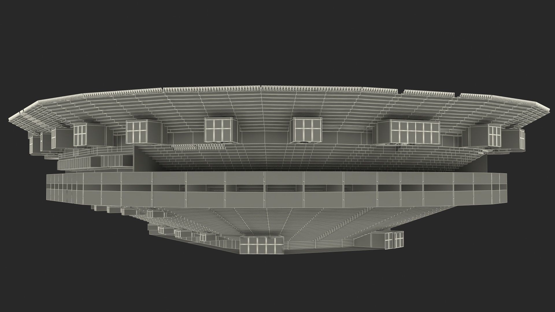 Chase Center Basketball Indoor Arena 3D model_34