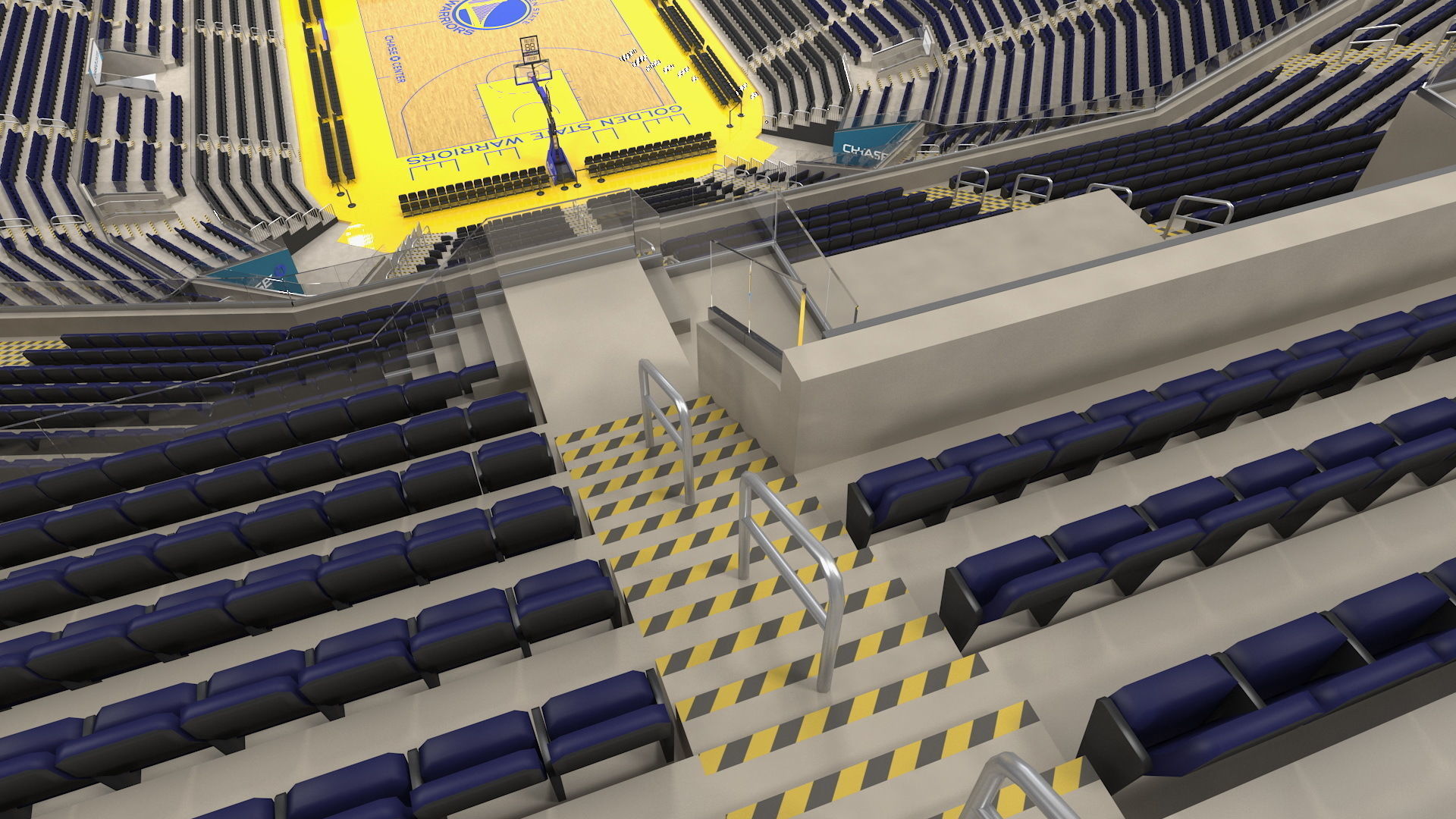 Chase Center Basketball Indoor Arena 3D model_13