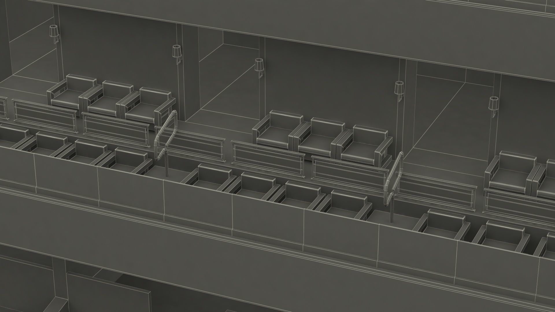 Chase Center Basketball Indoor Arena 3D model_32