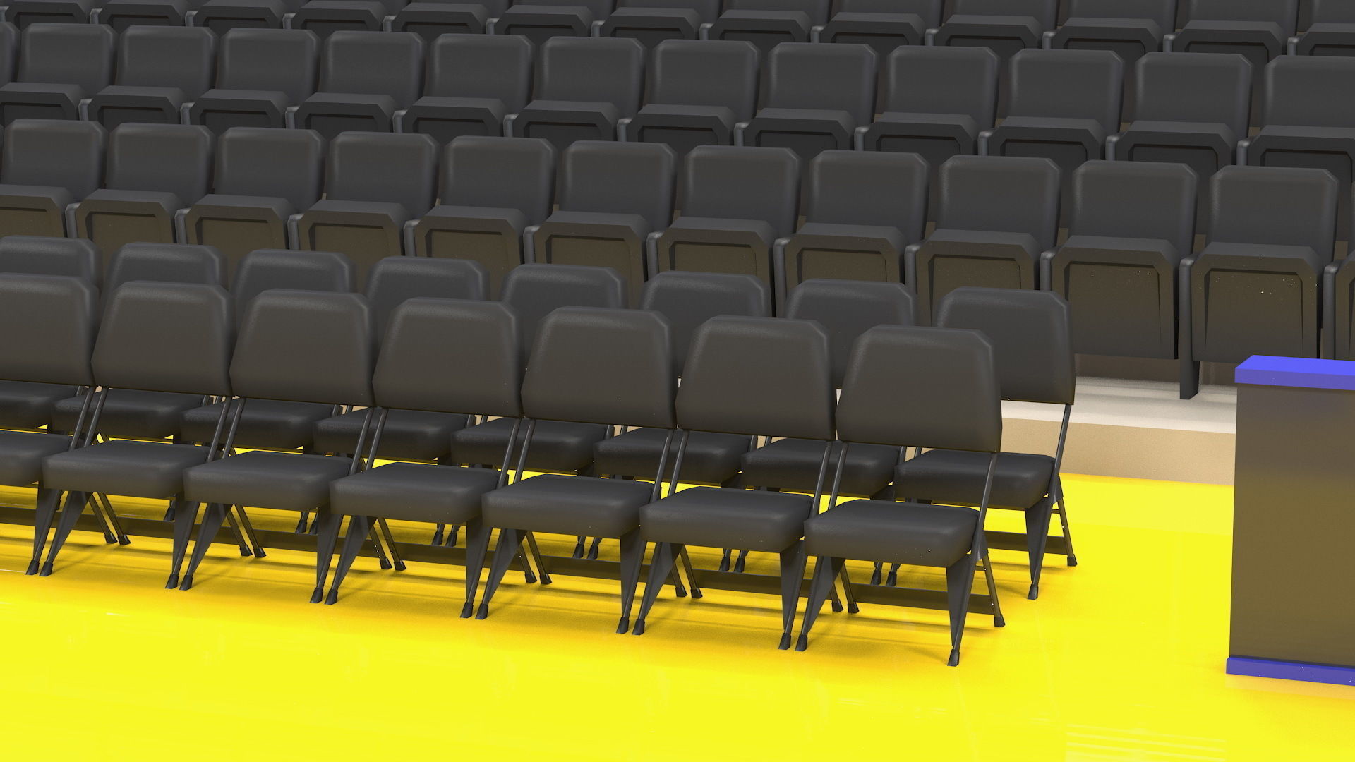 Chase Center Basketball Indoor Arena 3D model_16
