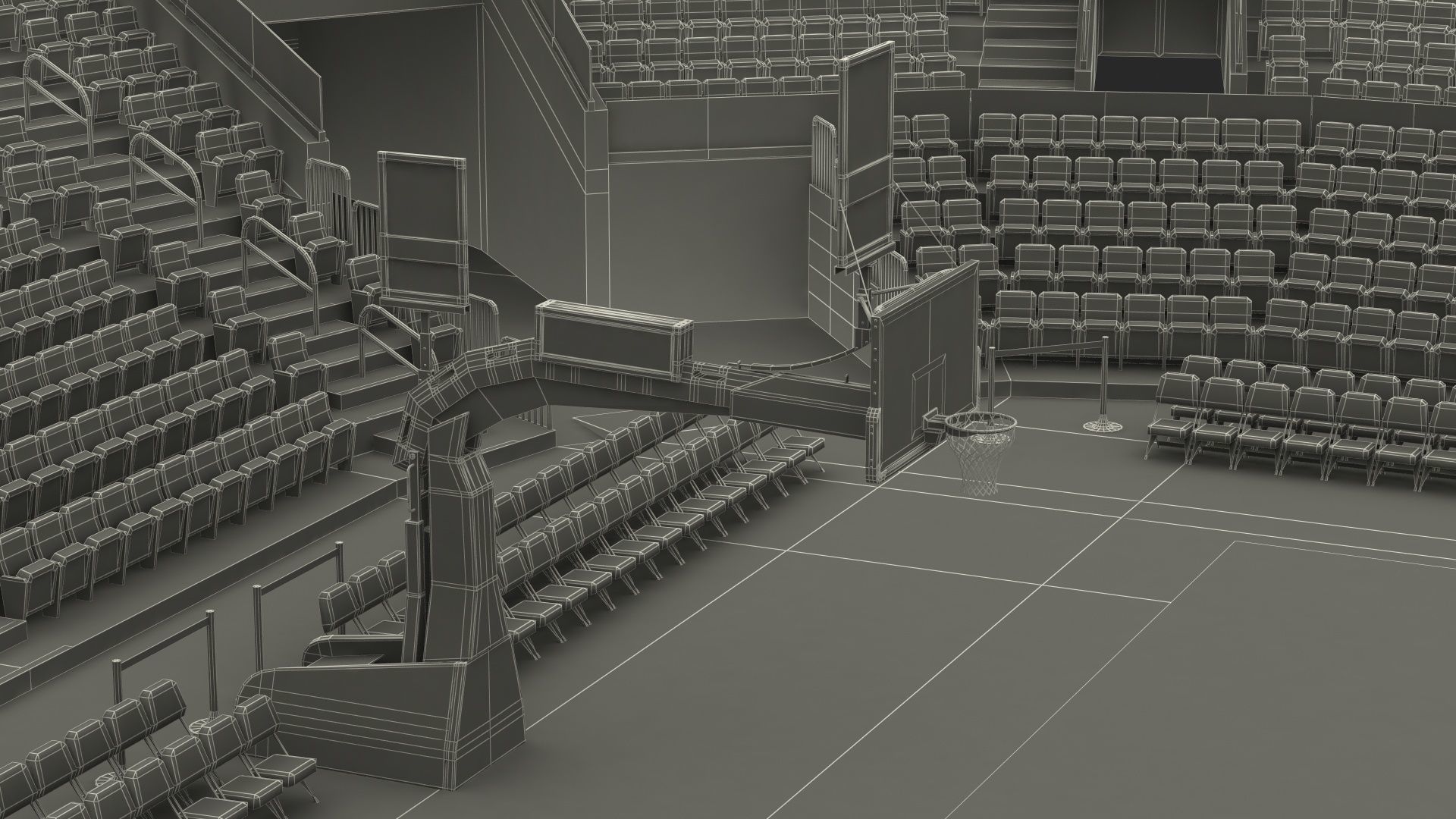 Chase Center Basketball Indoor Arena 3D model_31