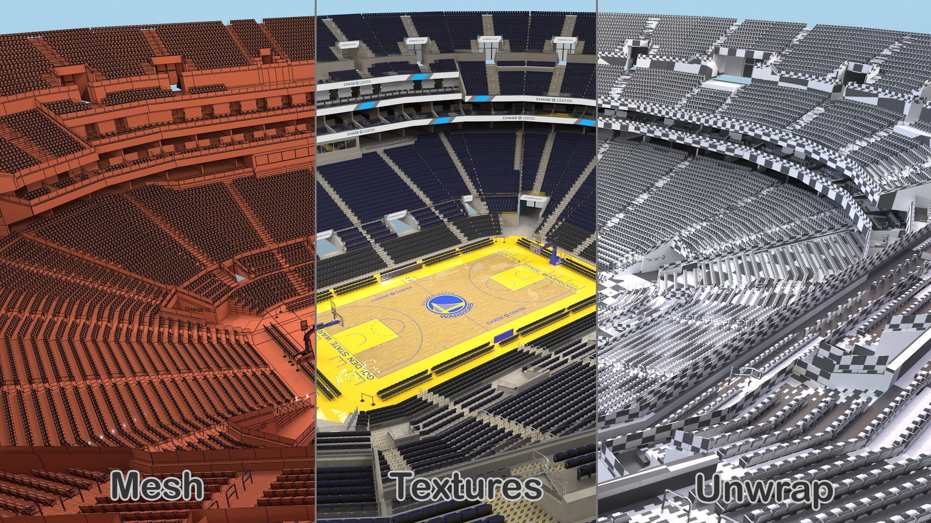 Chase Center Basketball Indoor Arena 3D model_18