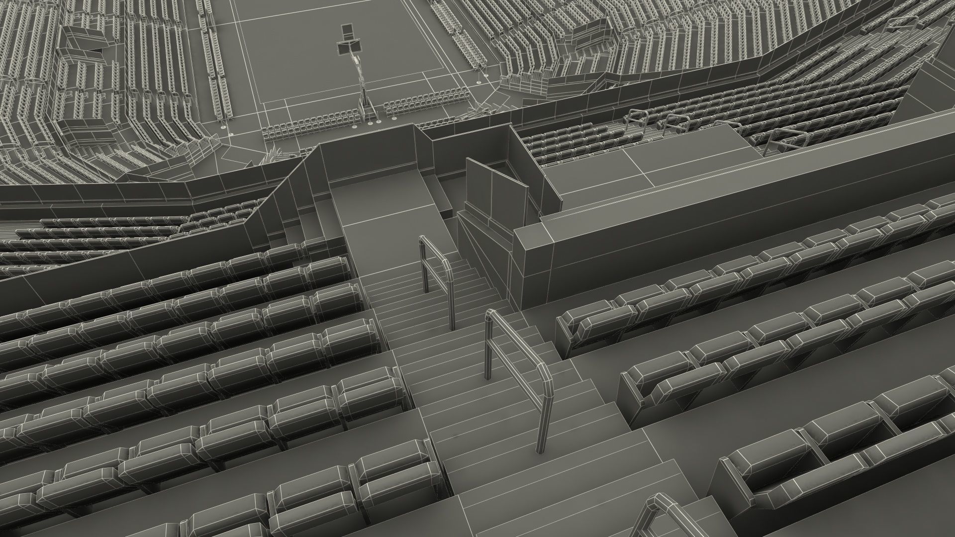 Chase Center Basketball Indoor Arena 3D model_33