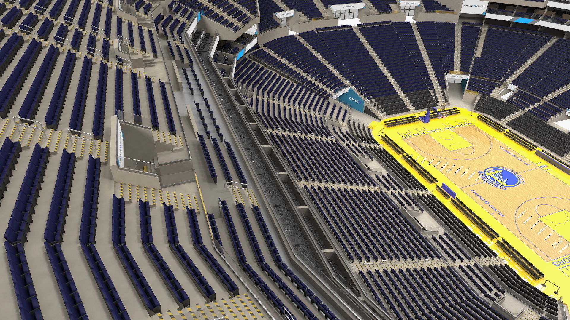 Chase Center Basketball Indoor Arena 3D model_7