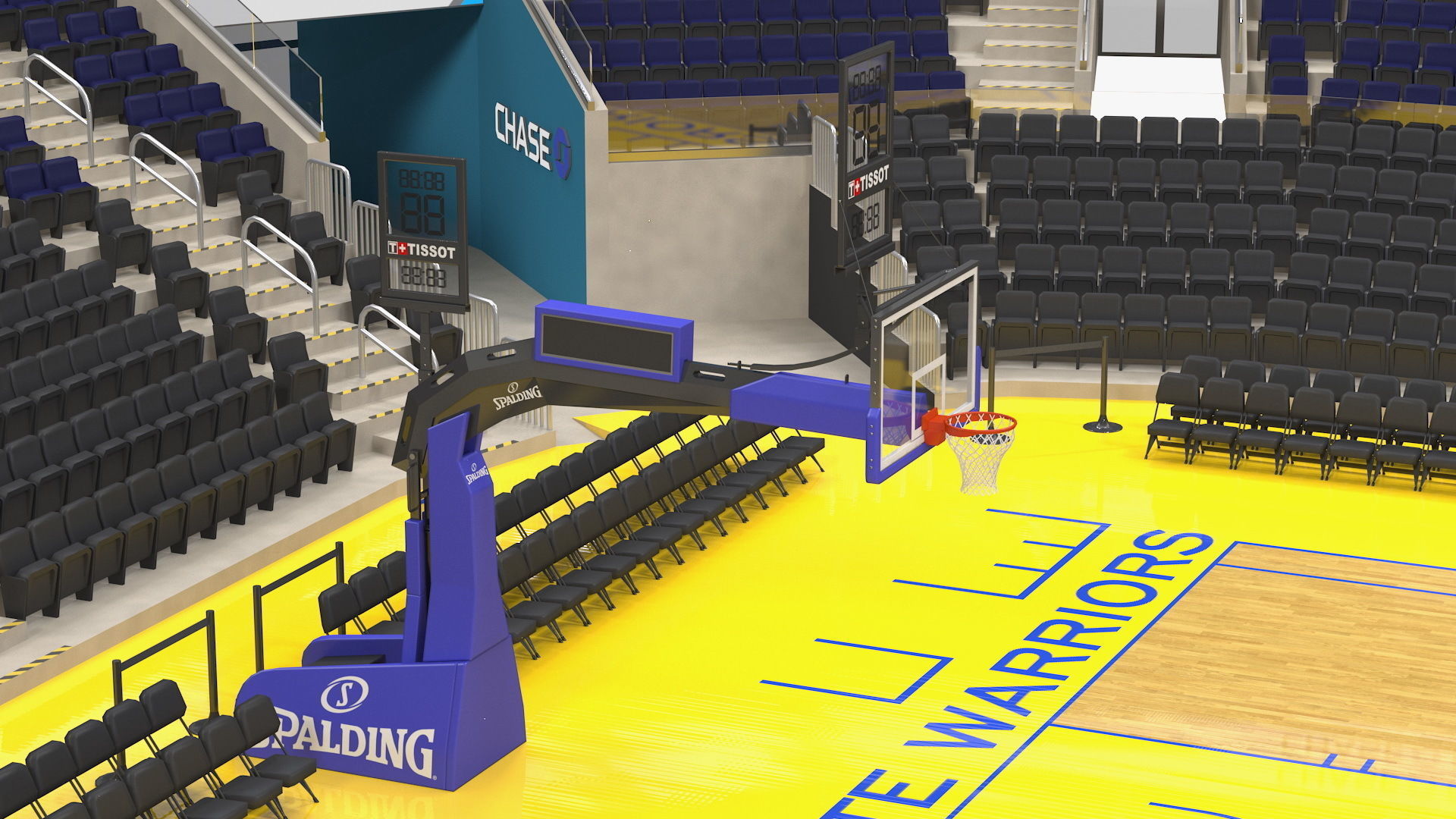 Chase Center Basketball Indoor Arena 3D model_11
