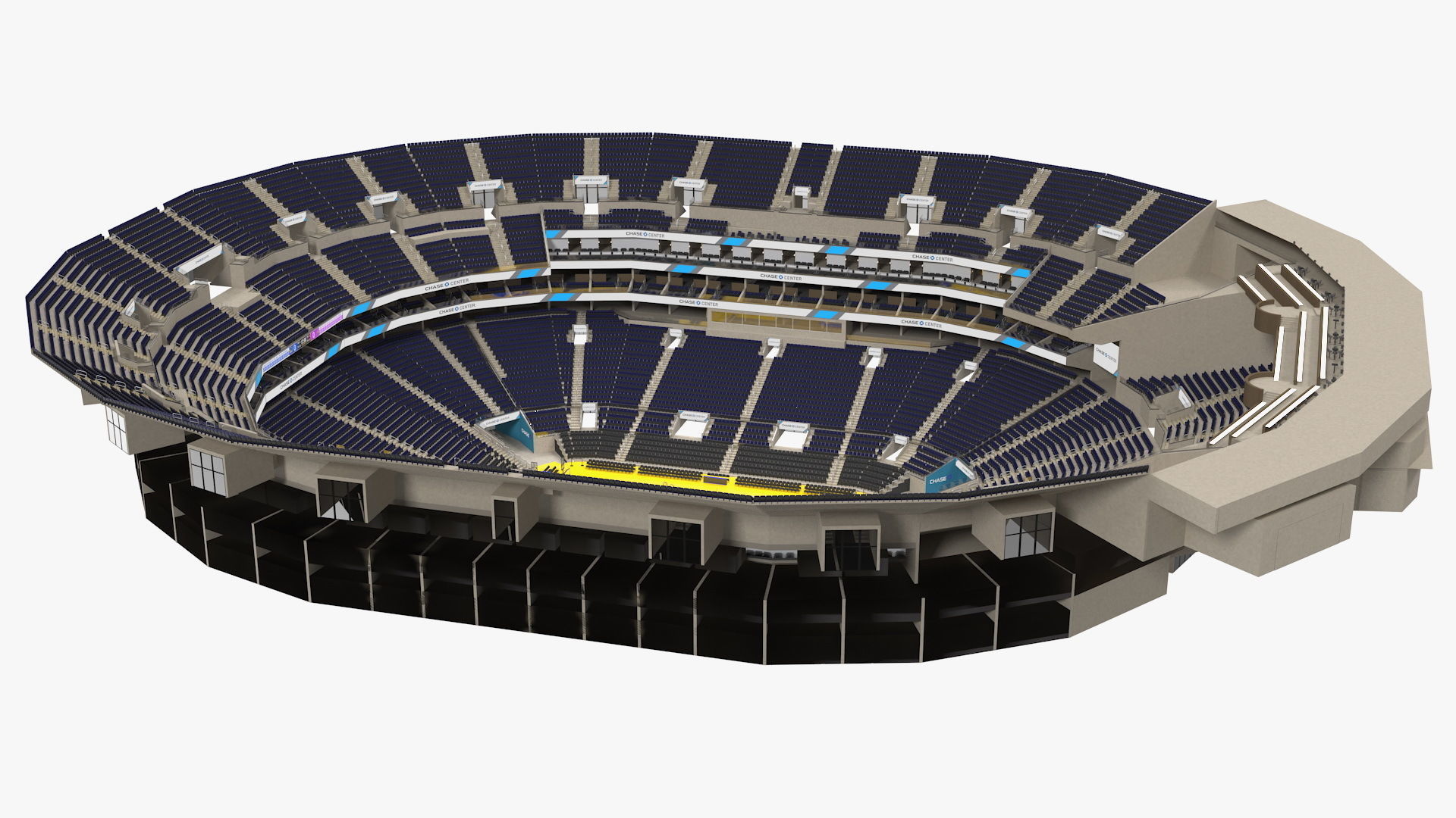 Chase Center Basketball Indoor Arena 3D model_2