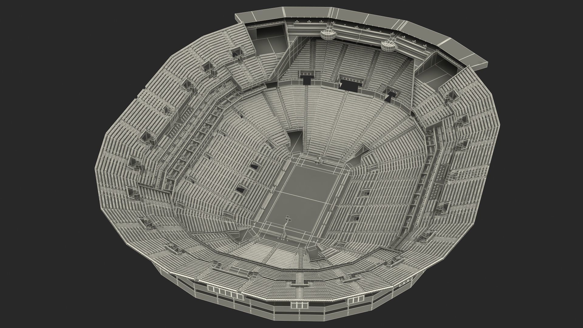 Chase Center Basketball Indoor Arena 3D model_28