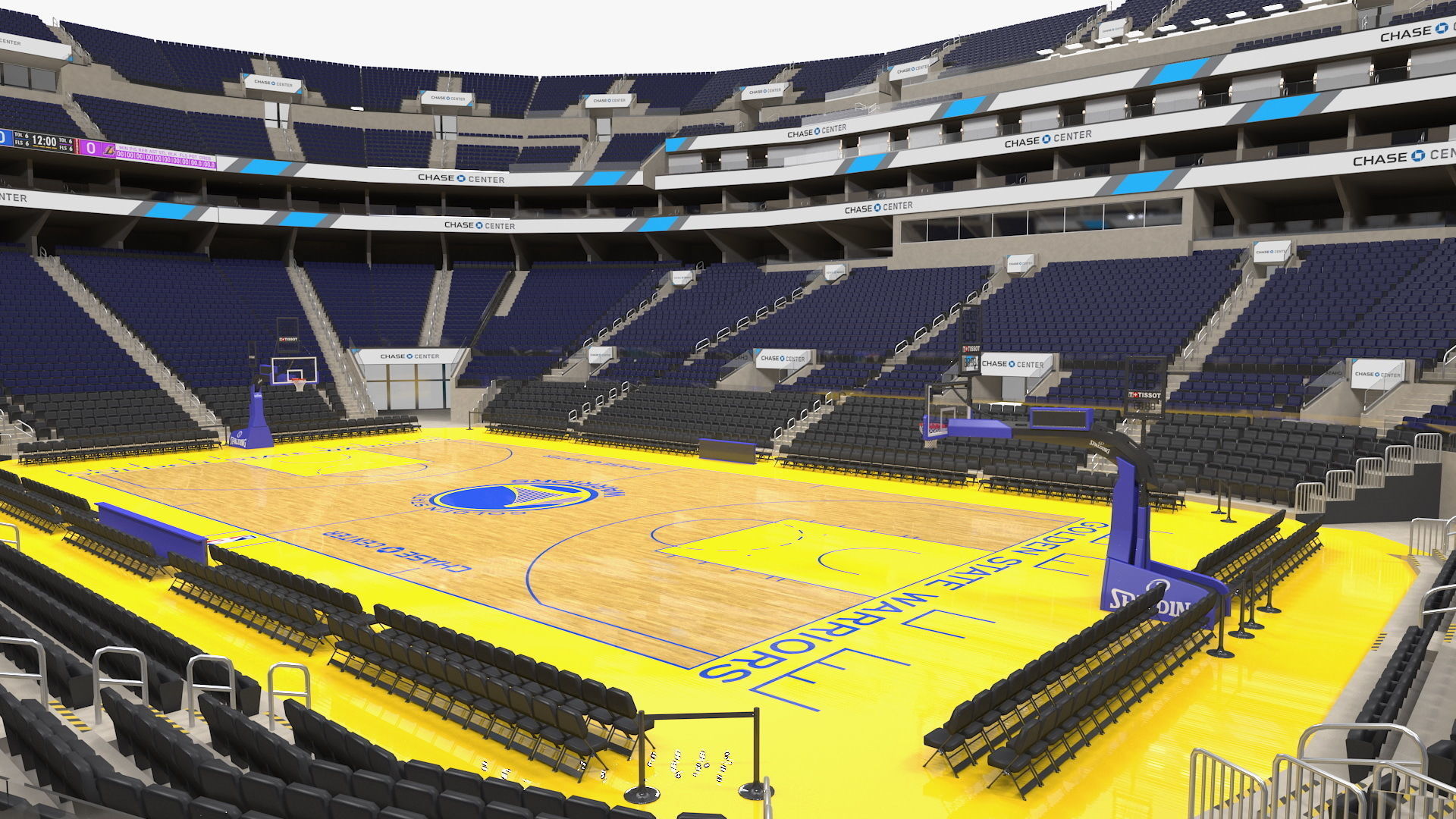Chase Center Basketball Indoor Arena 3D model_6