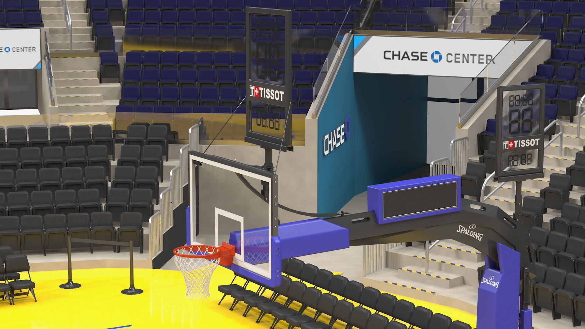 Chase Center Basketball Indoor Arena 3D model_10