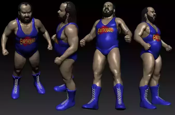 Fun WWE Pro Wrestling Figurine - Earthquake
