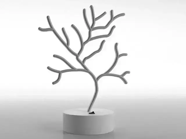 a tree-shaped table lamp