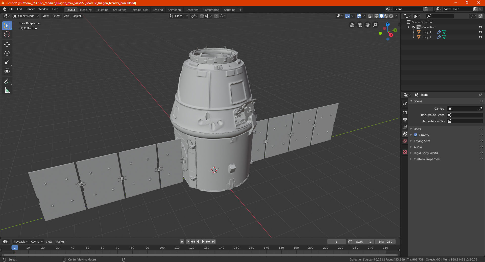 ISS Module Dragon 3D model_25