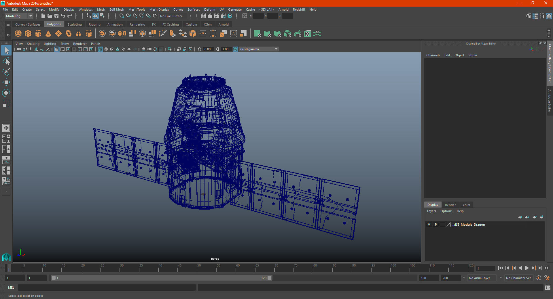 ISS Module Dragon 3D model_24