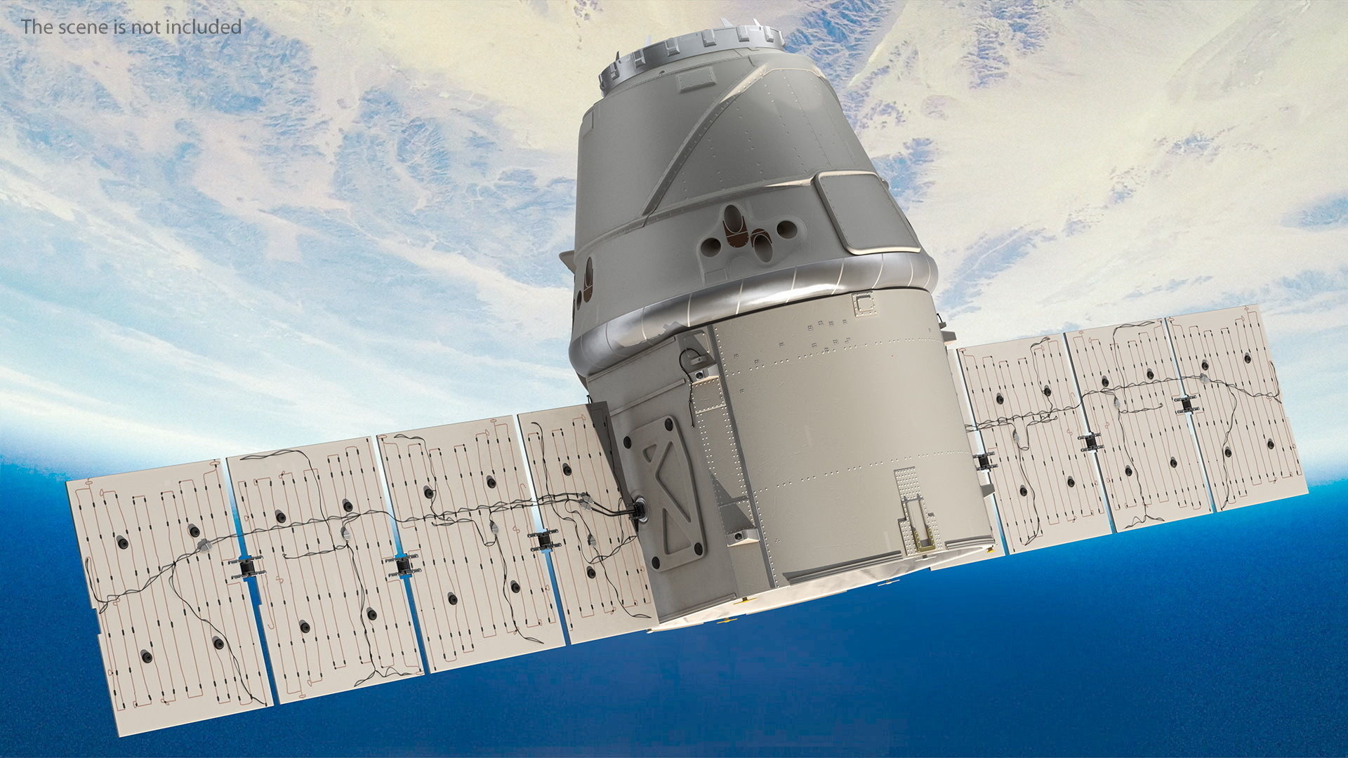 ISS Module Dragon 3D model_2